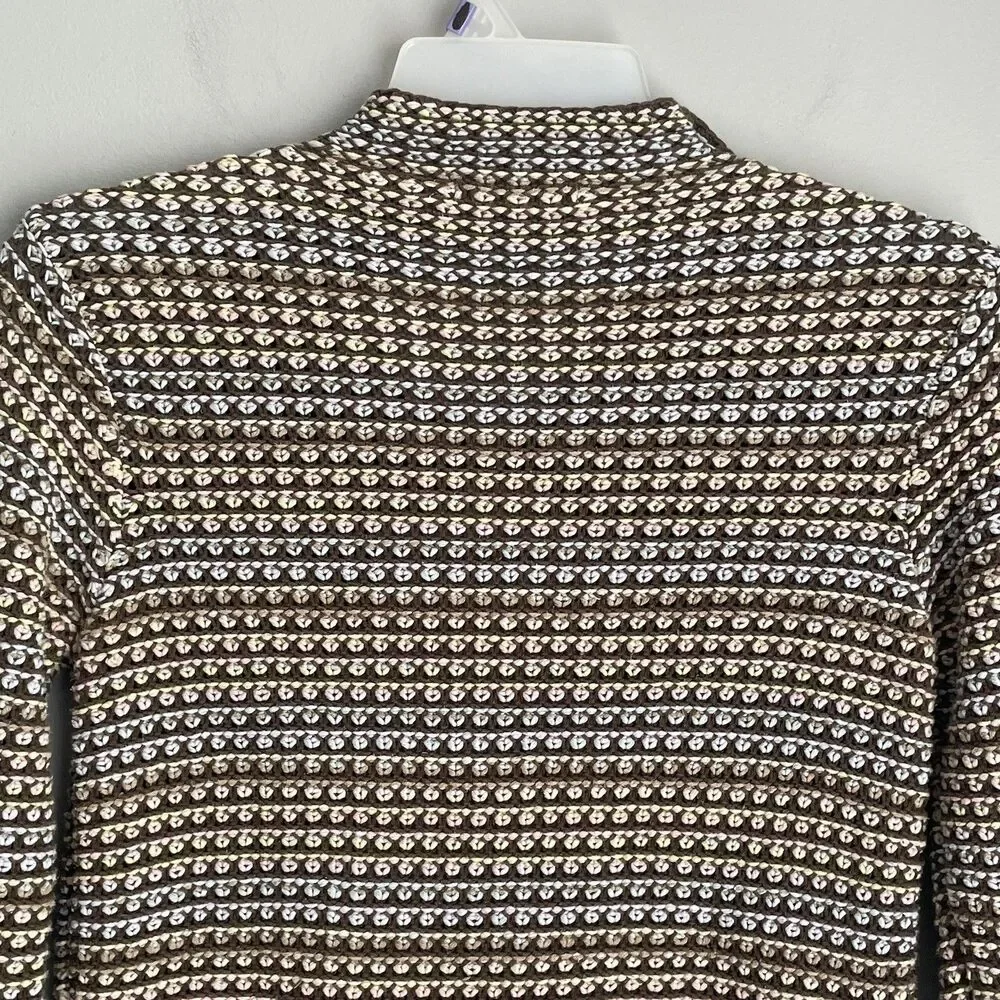 Vintage Liz Claiborne Knit Sweater Women's Size M Rainbow Bobble Popcorn Knit
